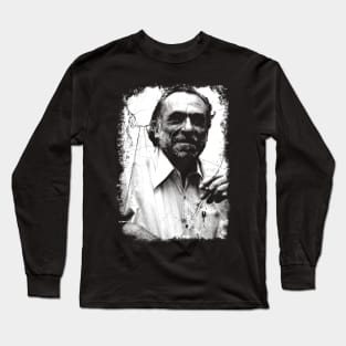 Charles Bukowski Vintage Distressed Long Sleeve T-Shirt